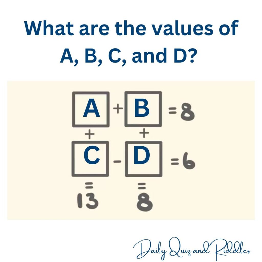 find the values