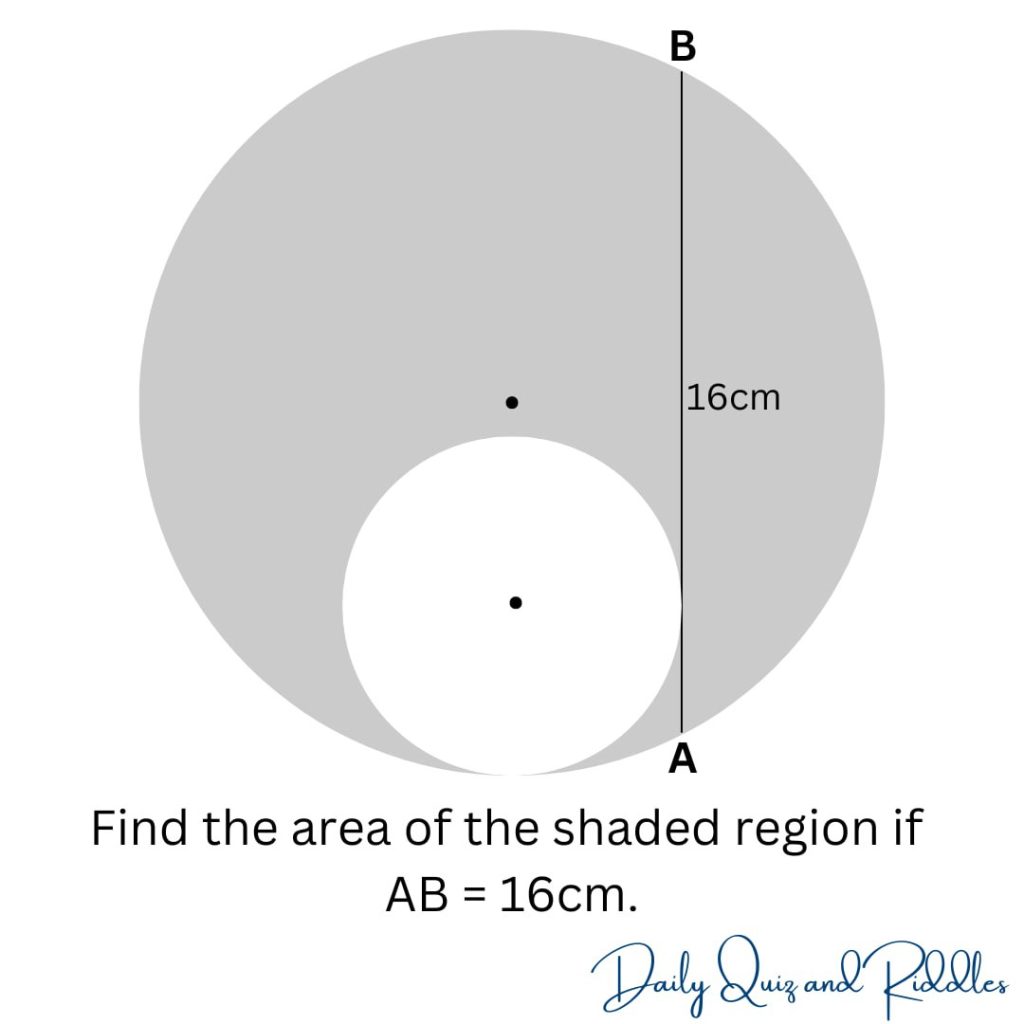 find-the-area-of-the-shaded-region-if-ab-is-16cm-daily-quiz-and-riddles