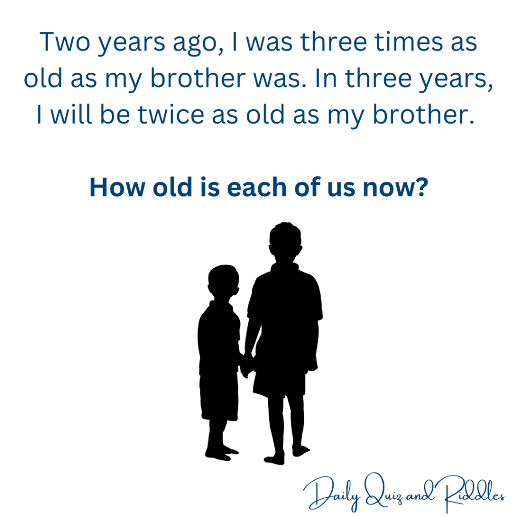 How old is each of us now?
